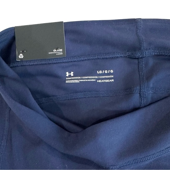NEW Under Armour UA HG Authentics Heatgear Compression Leggings, Midnight Navy L - Picture 3 of 6
